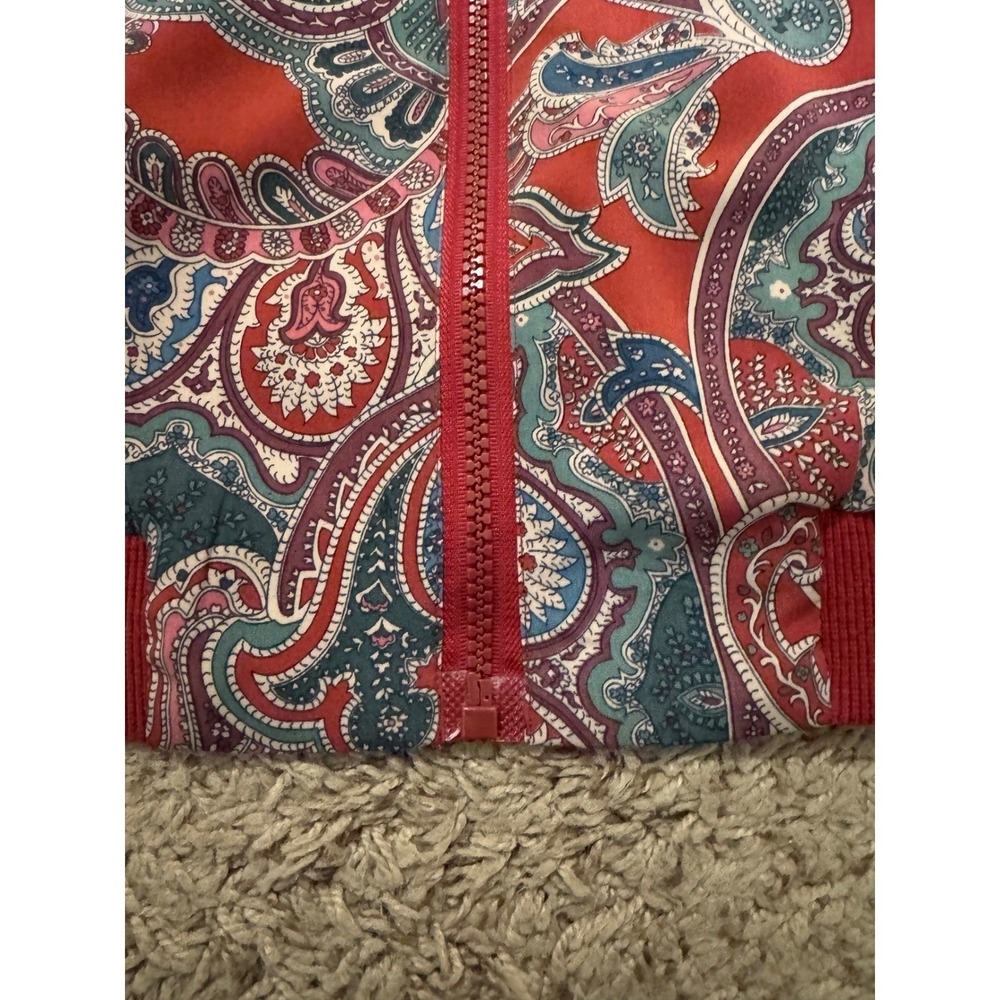 Vintage Alfred Dunner Paisley‎ Zip Bomber Jacket Size 12 Lined Retro 80s/90s - Picture 7 of 9
